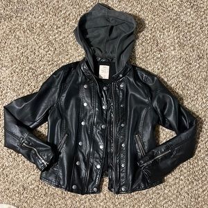 Free people leather jacket
